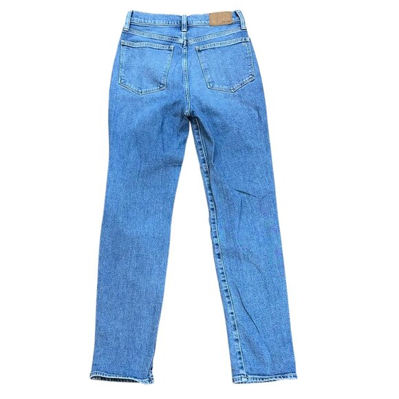 Madewell The MomJean Denim Tapered Leg Jeans Leacrest Wash High Waist Size 26 - Picture 3 of 9